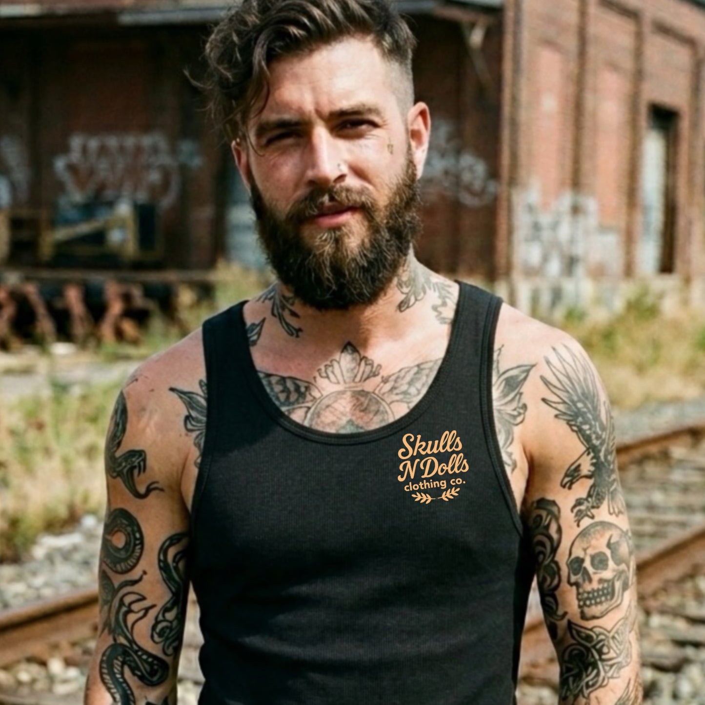 Skulls N Dolls Classic Script Tank