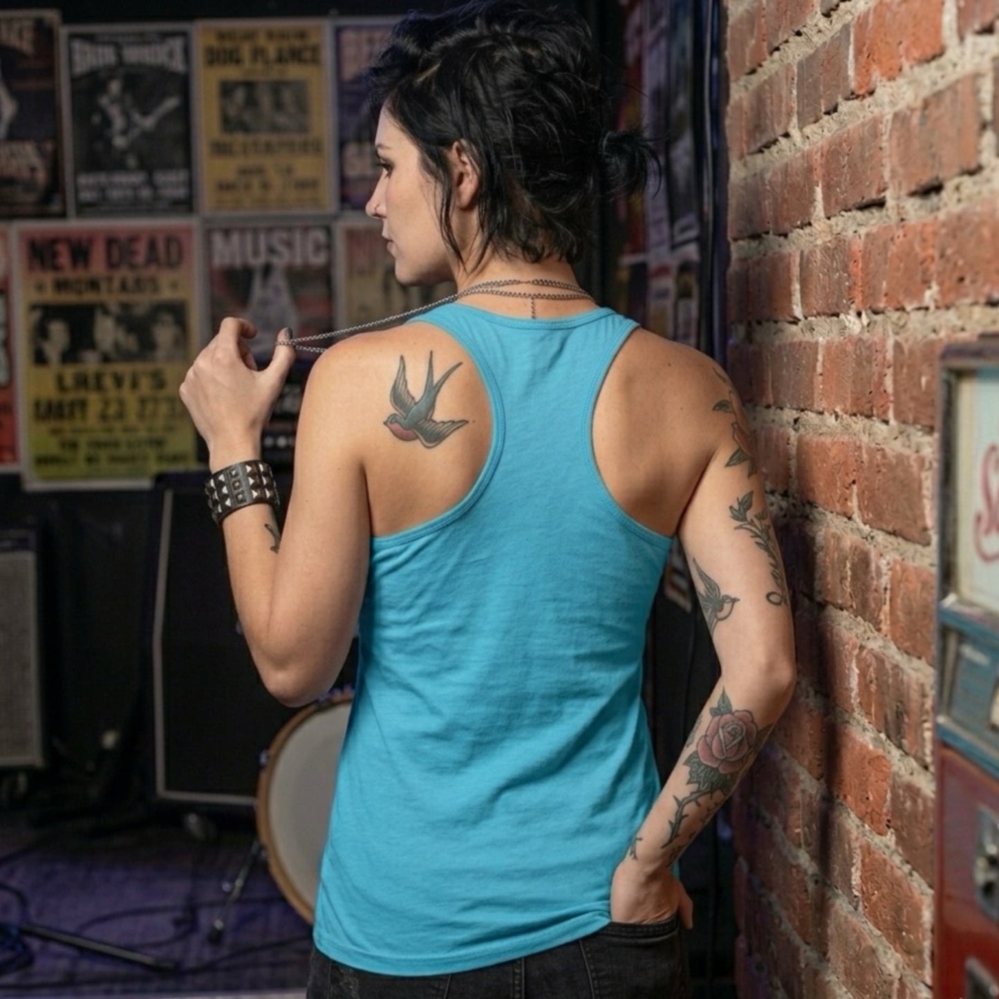 Women’s Turquoise Siempre Vida Vial Tank