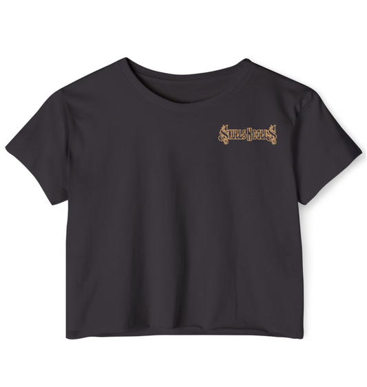 Skulls N Dolls Logo Crop Top