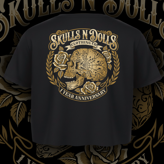 Skulls N Dolls 1 Year Anniversary Crop Top