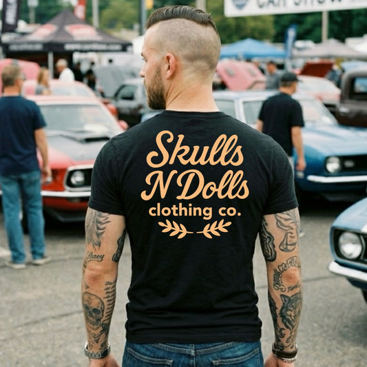 Skulls N Dolls Classic Script Tee