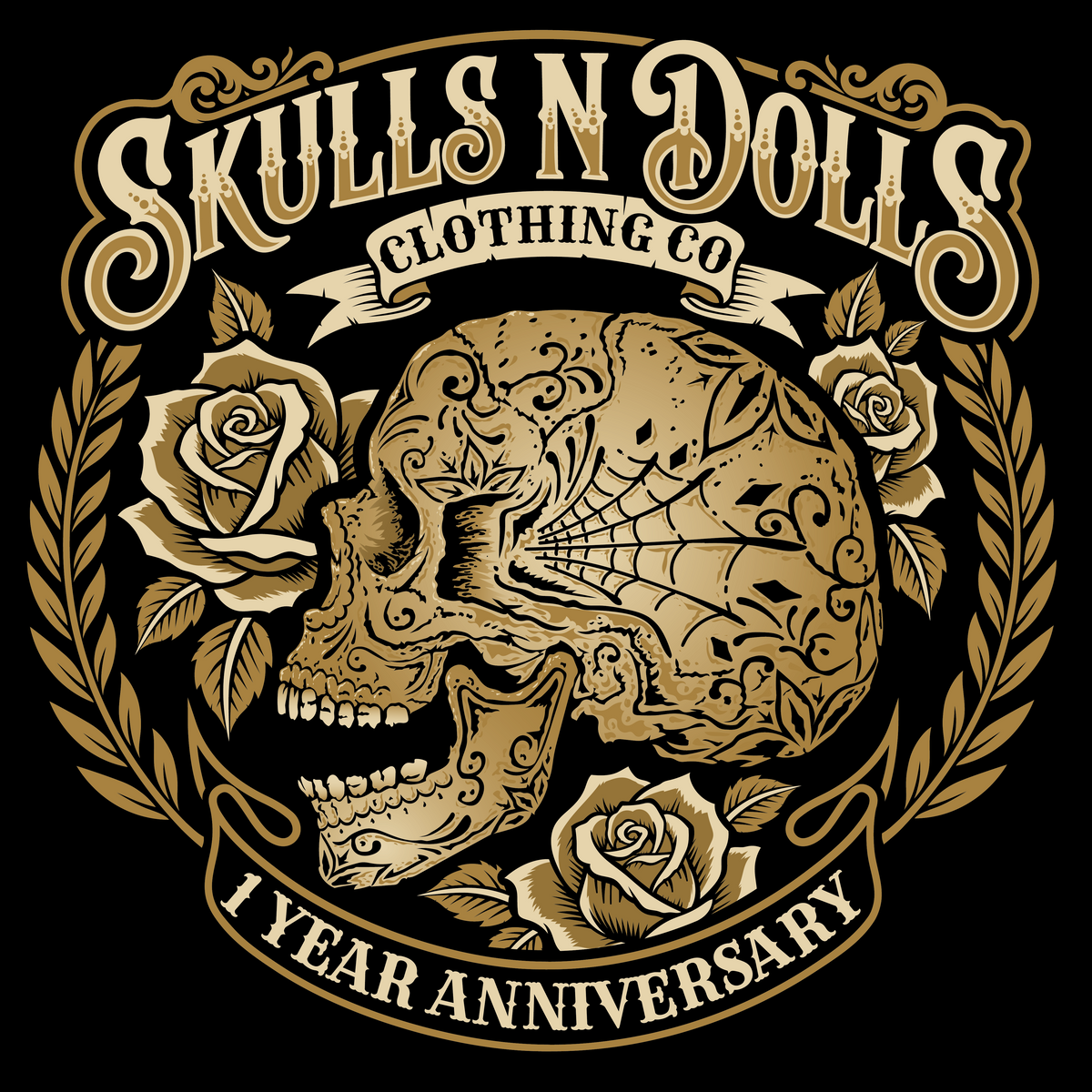 Skulls N Dolls 1 Year Anniversary Tee