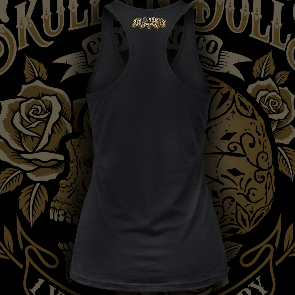Skulls N Dolls 1 Year Anniversary Racerback Tank
