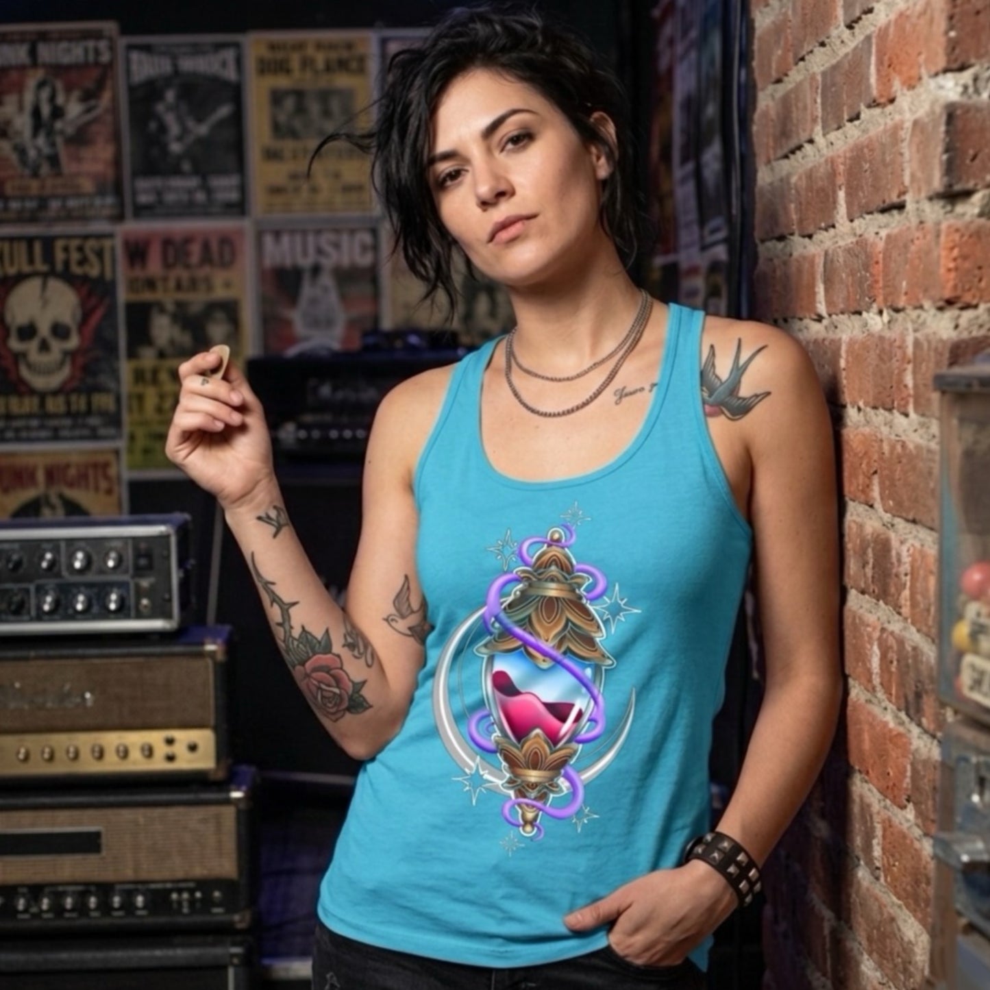 Women’s Turquoise Siempre Vida Vial Tank