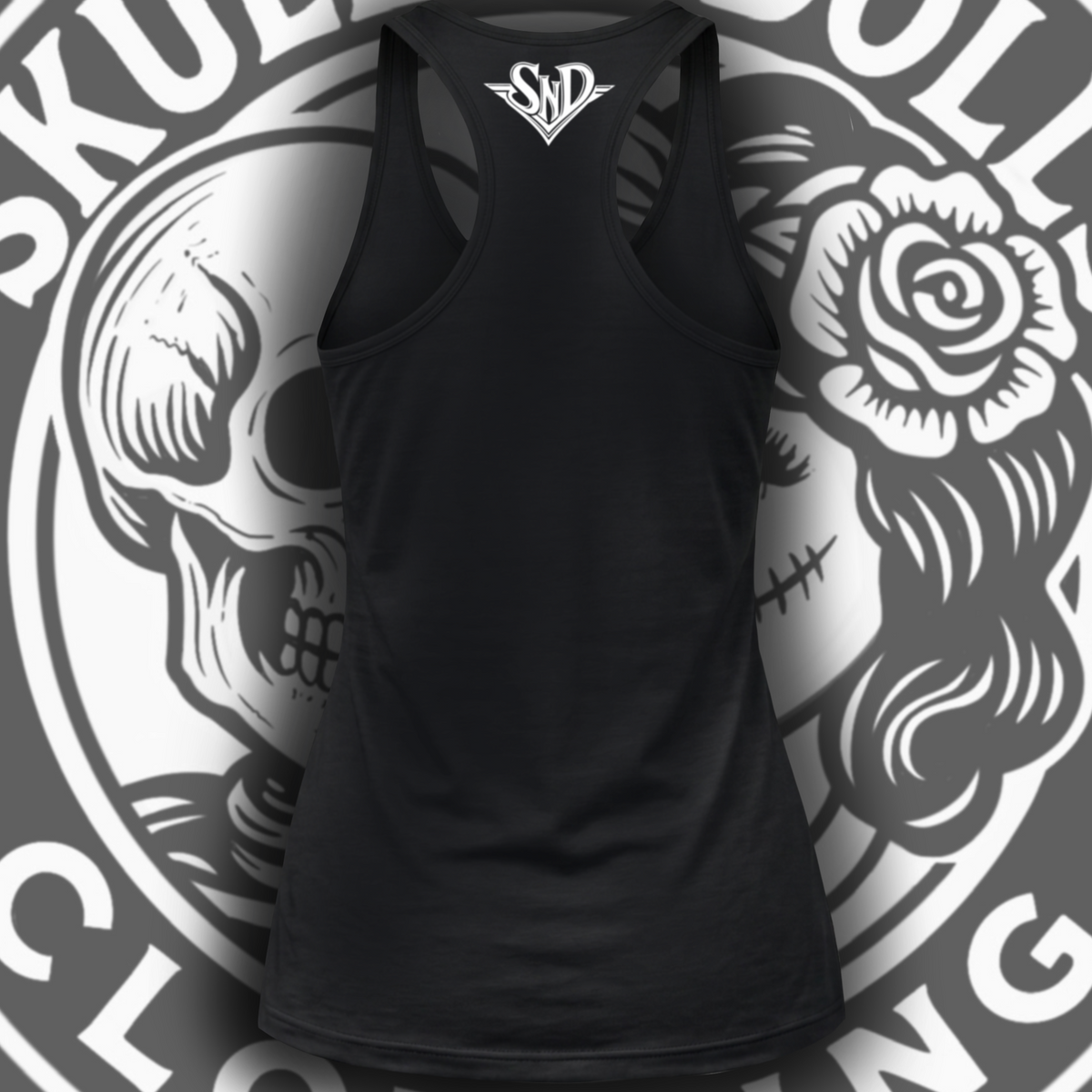 Skulls N Dolls Hotrod Racerback Tank Top