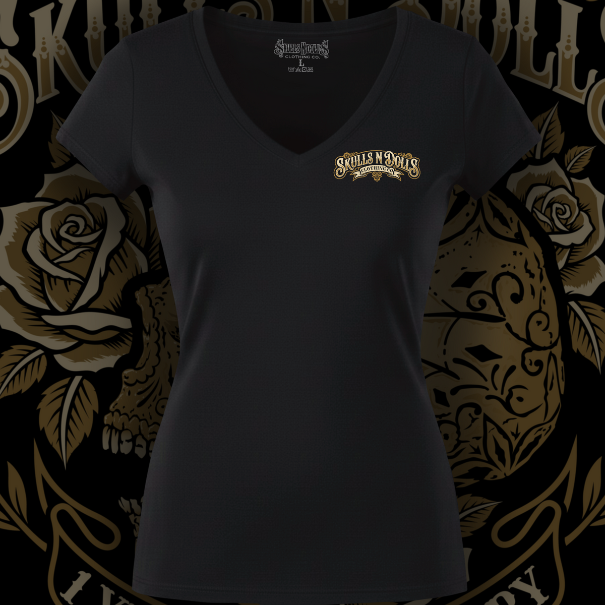 Skulls N Dolls 1 Year Anniversary V-Neck