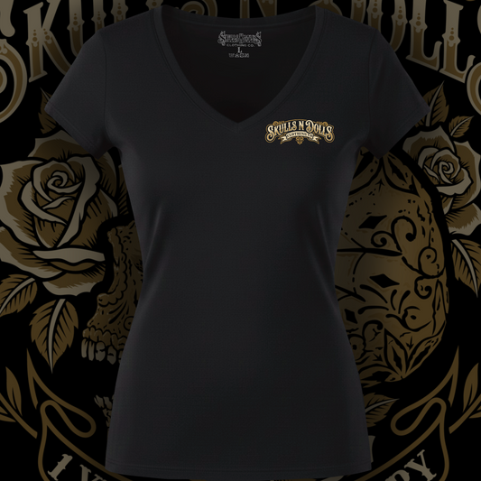 Skulls N Dolls 1 Year Anniversary V-Neck