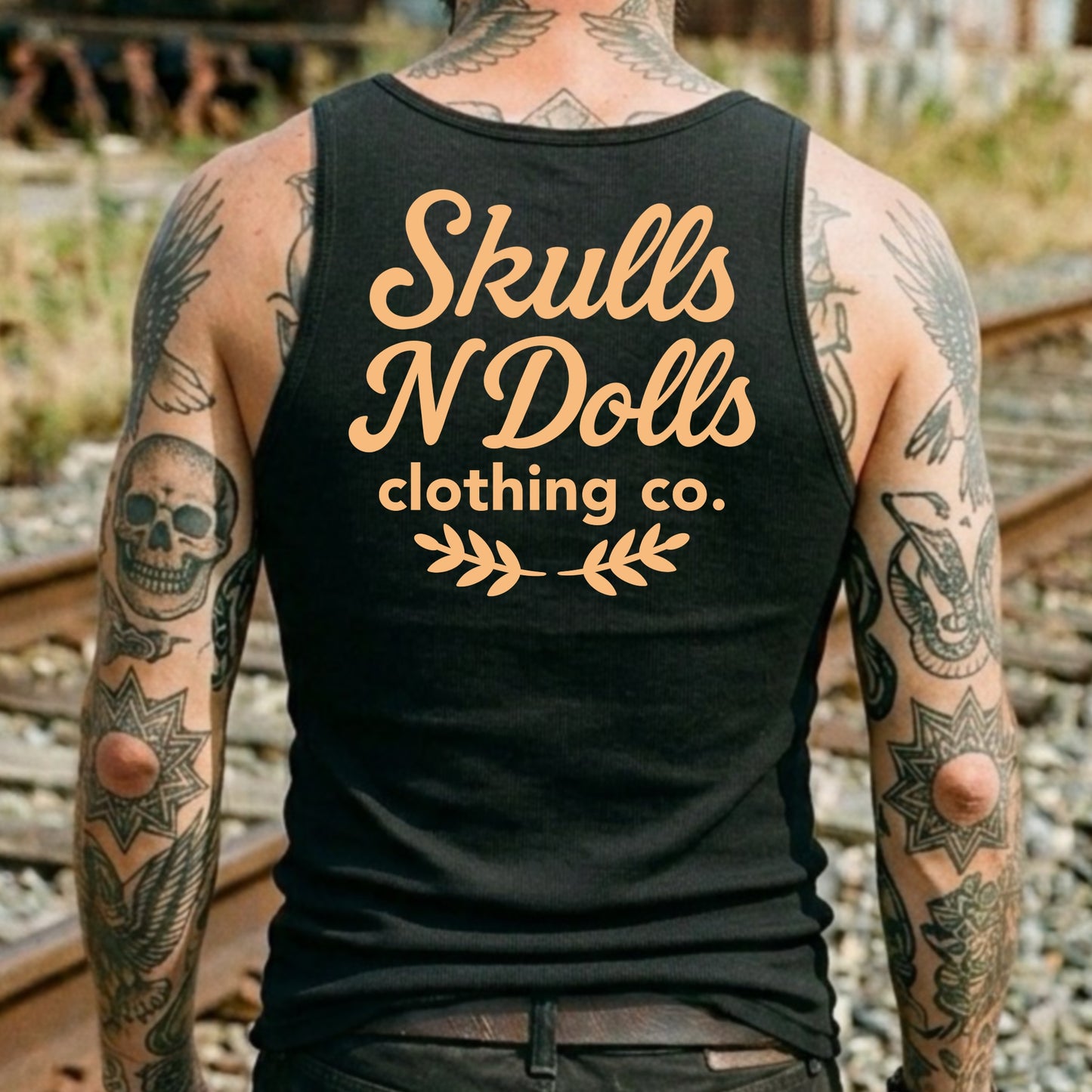 Skulls N Dolls Classic Script Tank