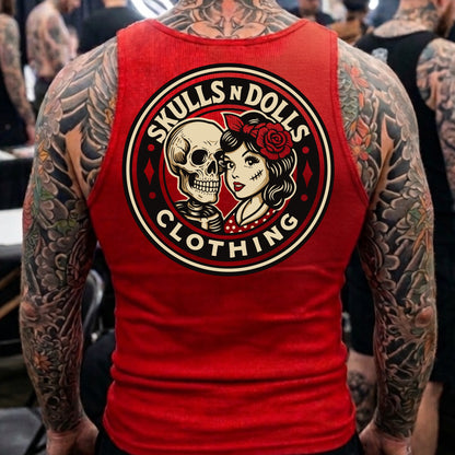 Skulls N Dolls Red Logo Tank