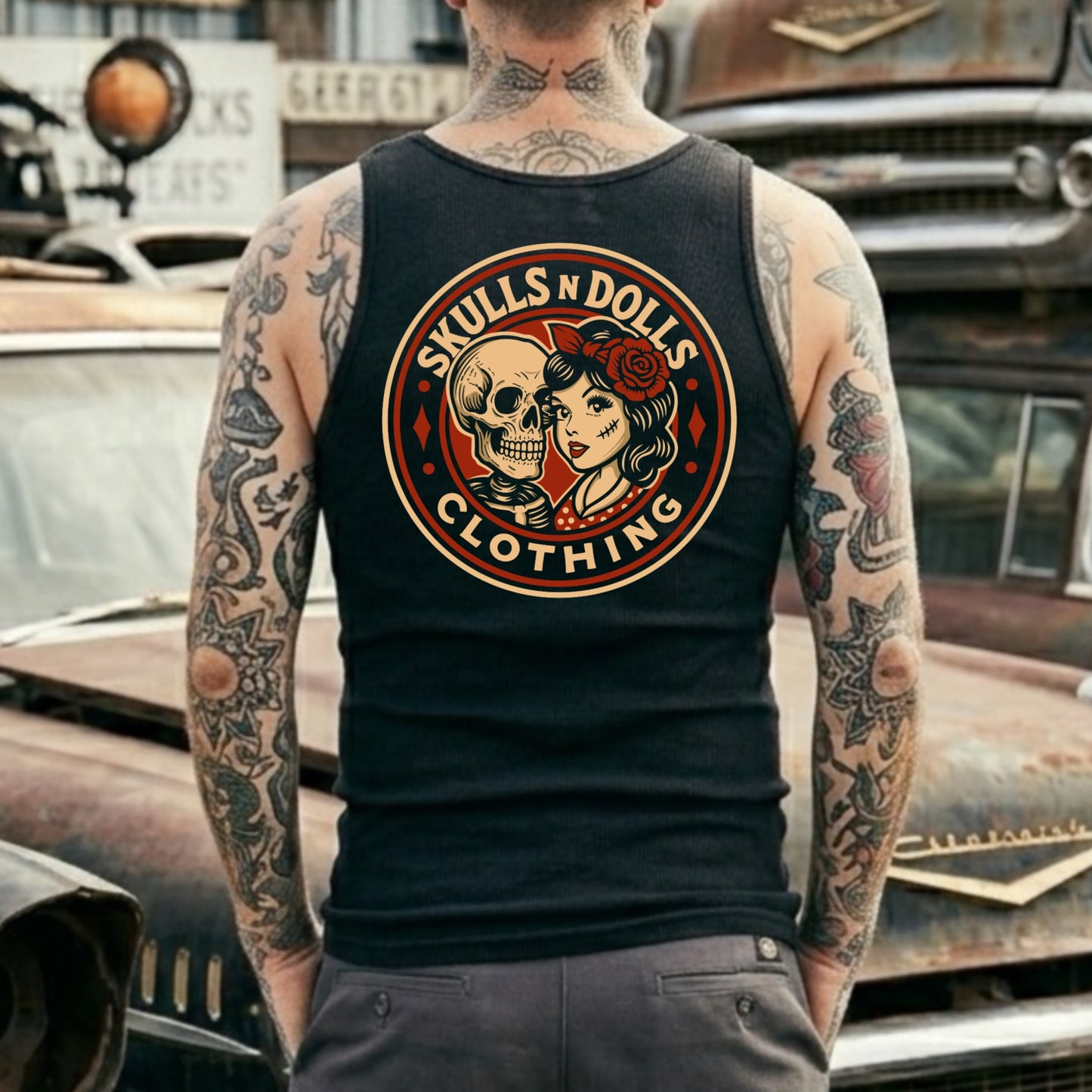 Skulls N Dolls Logo Tank