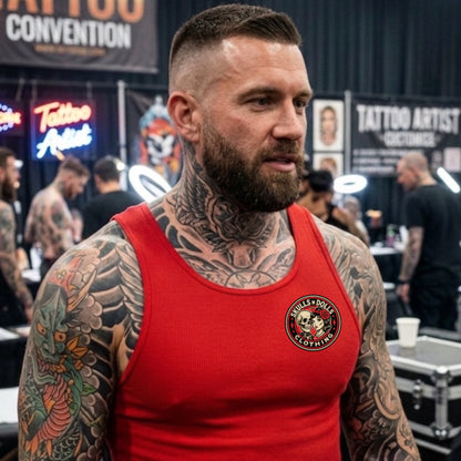 Skulls N Dolls Red Logo Tank