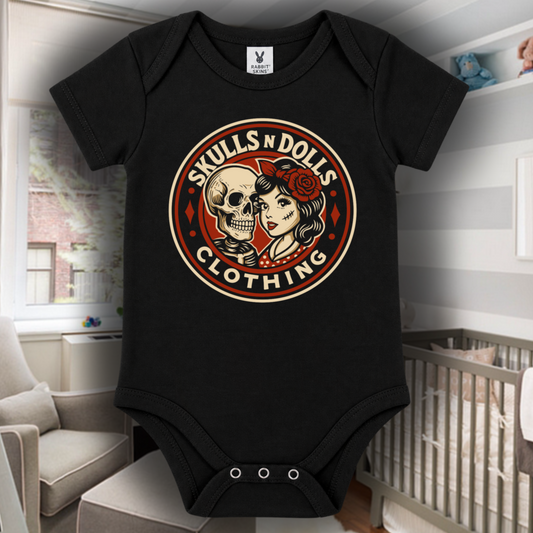 Skulls N Dolls Logo Onesie